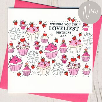  Cupcake Birthday Card