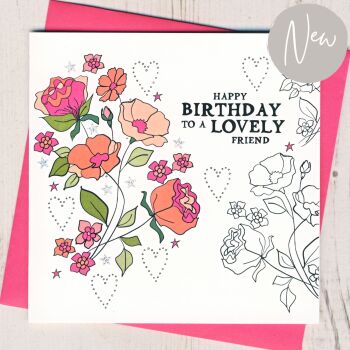  Lovely Friend Birthday Card