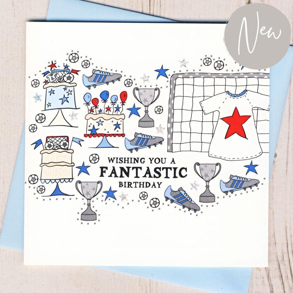 <!-- 041 --> Football Birthday Card