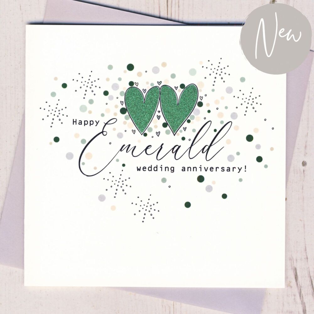 Emerald Wedding Anniversary Card