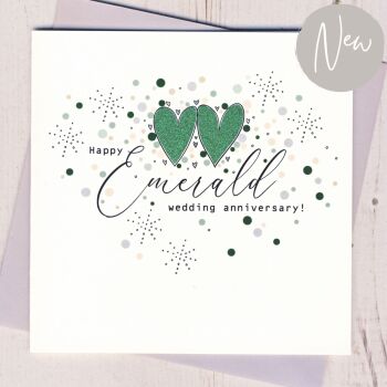 Emerald Wedding Anniversary Card