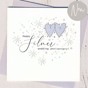 Silver Wedding Anniversary Card