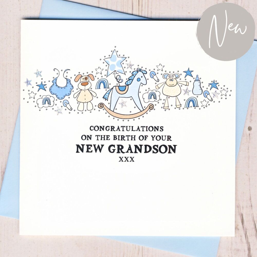 <!-- 012 -->A New Grandson Card