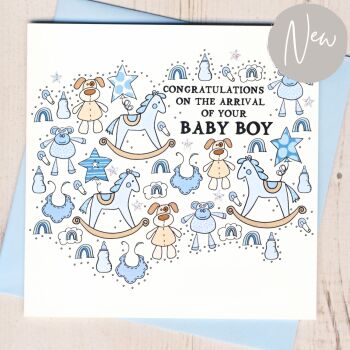 A New Baby Boy Card