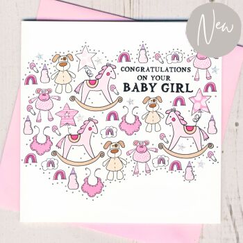 A New Baby Girl Card