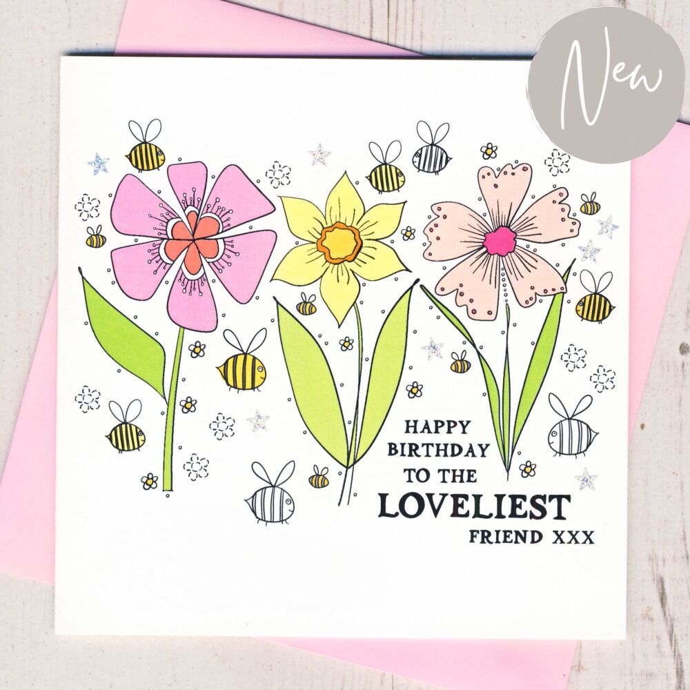 <!-- 040 --> Lovliest Friend Birthday Card