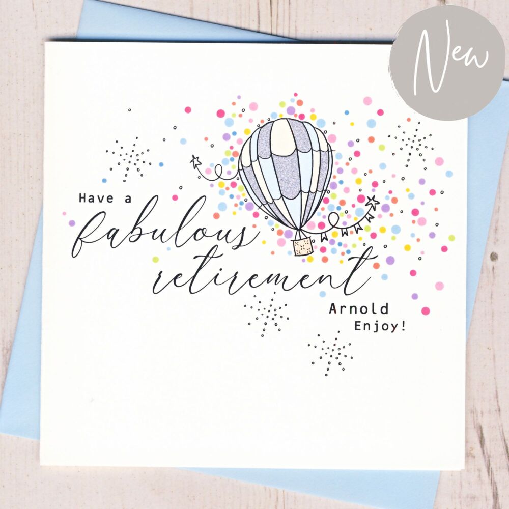 <!-- 001 -->  Personalised Fabulous Retirement Card