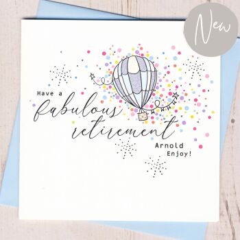   Personalised Fabulous Retirement Card