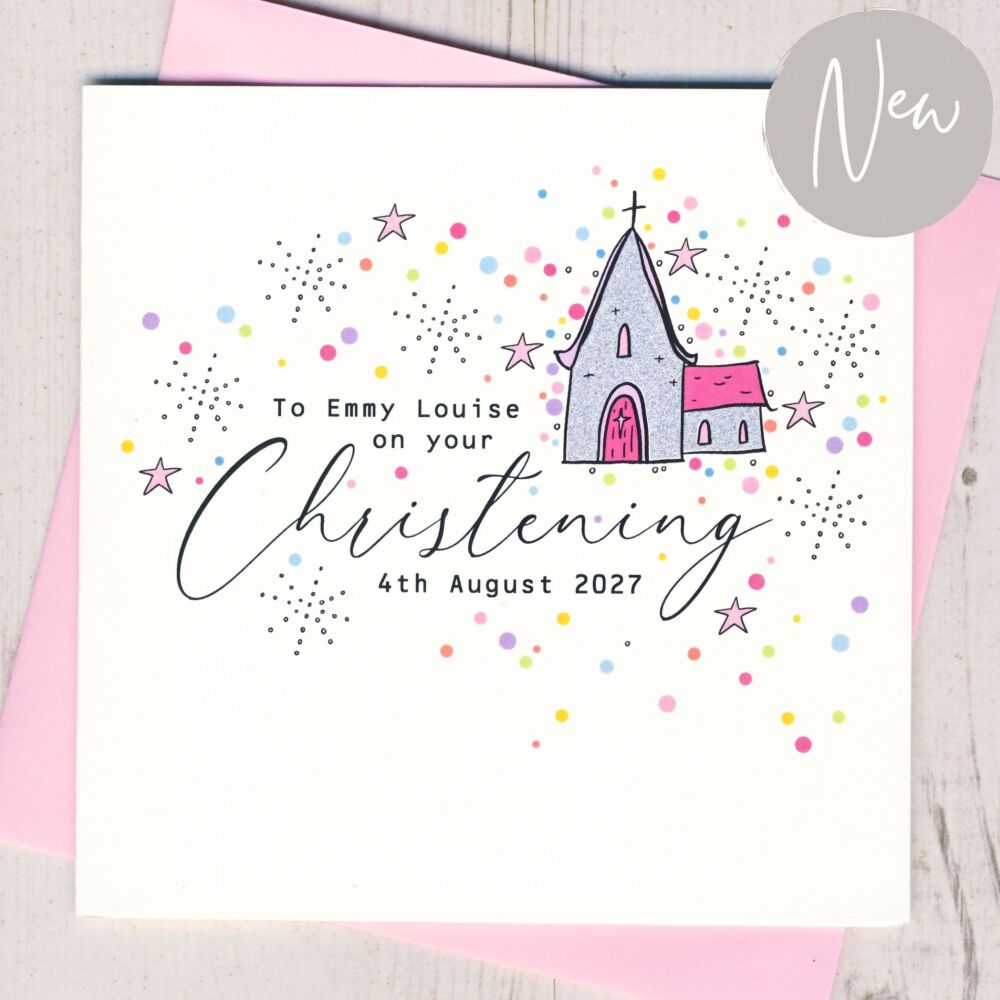 <!-- 007 -->Personalised Christening Card