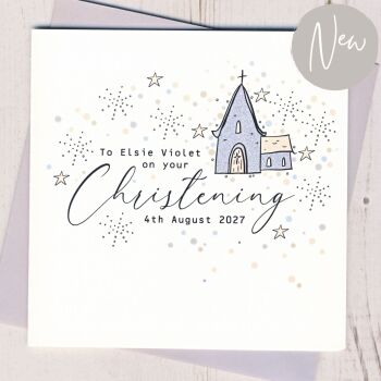Personalised Christening Card