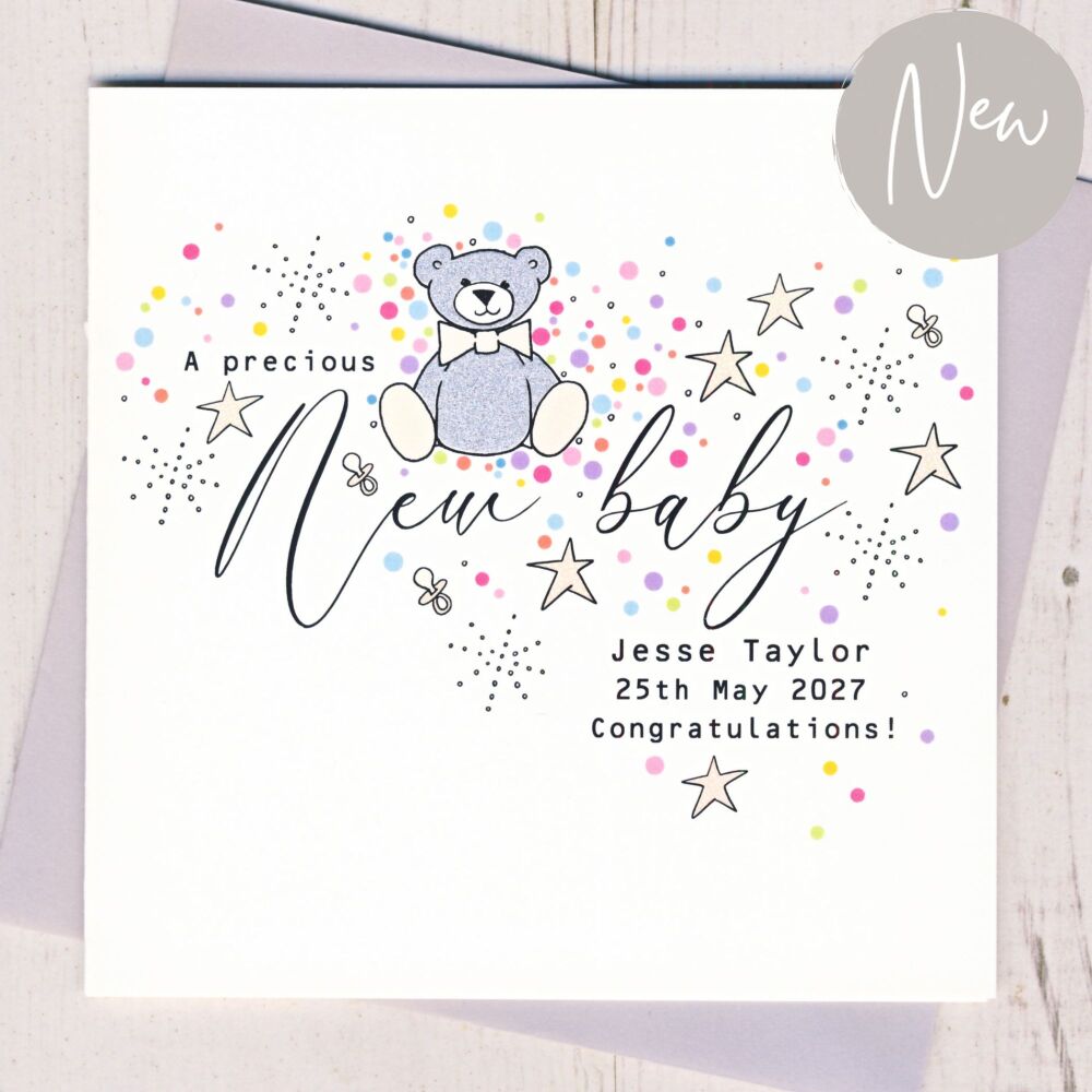 <!-- 018 -->Personalised New Baby Card