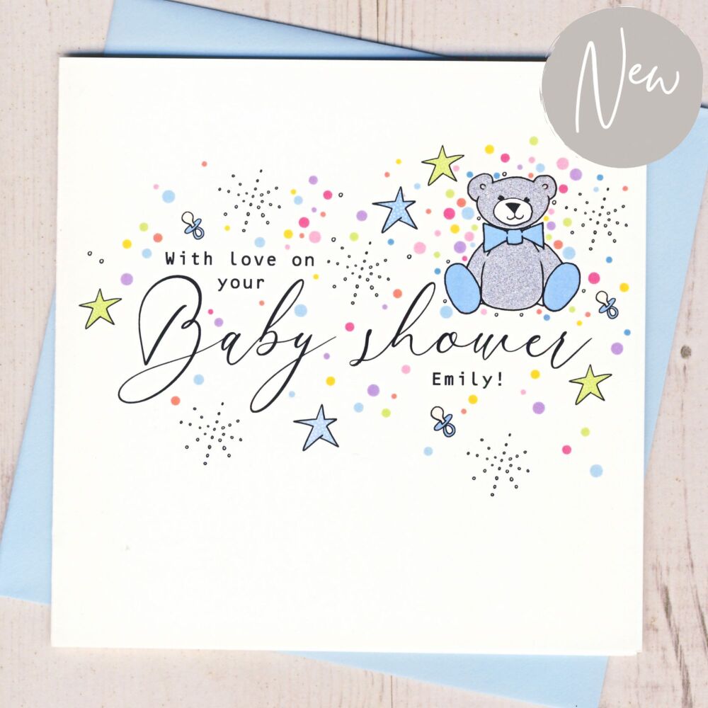 <!-- 001 -->Personalised Baby Shower Card