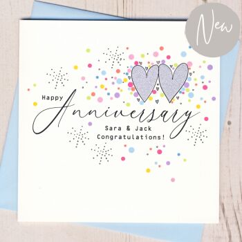 Personalised Happy Anniversary Card
