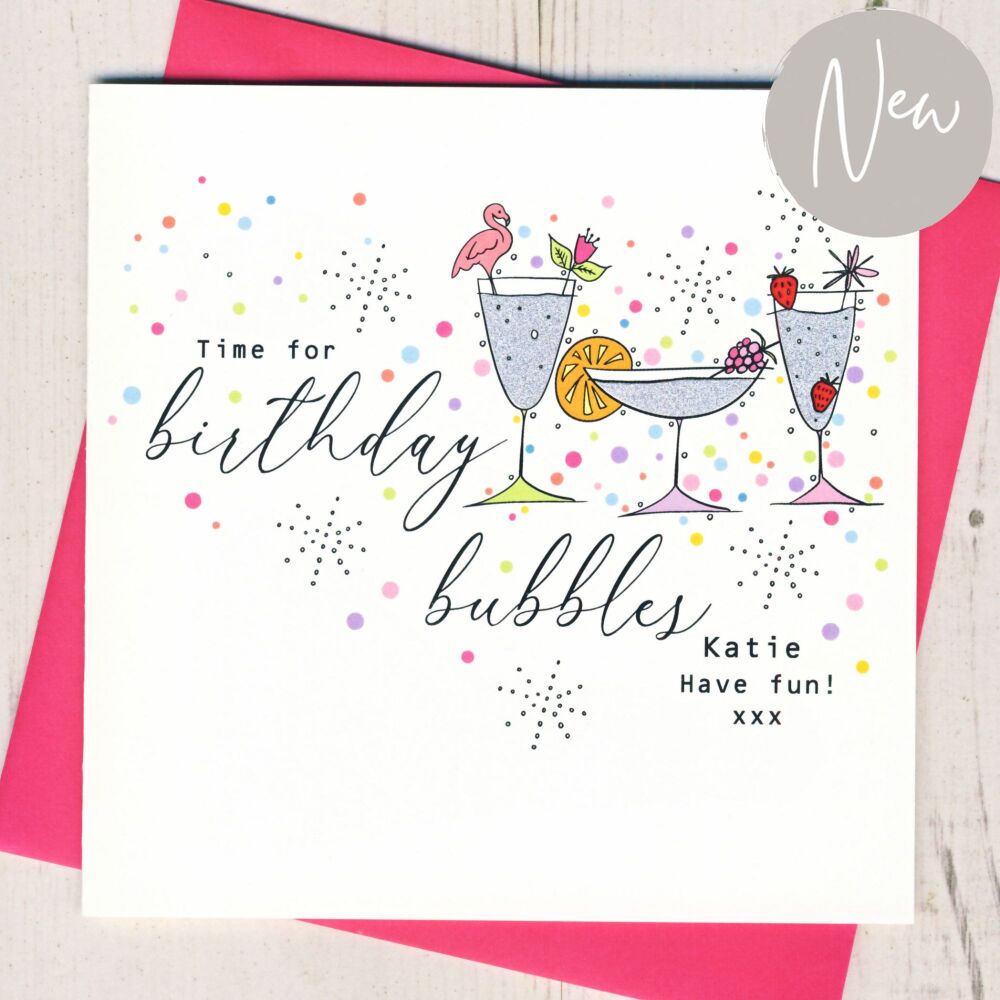  Personalised Birthday Bubbles Card
