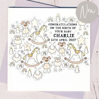 Personalised New Baby Card