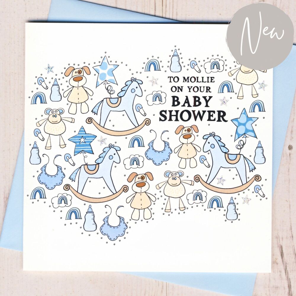 <!-- 005 -->Personalised Baby Shower Card