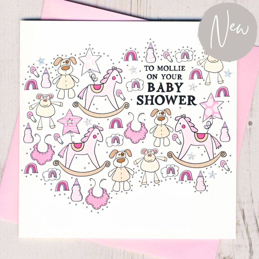 <!-- 006 -->Personalised Baby Shower Card
