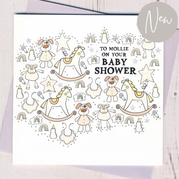 Personalised Baby Shower Card