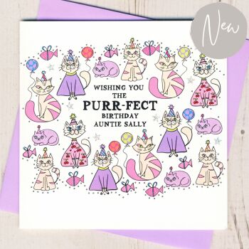  Personalised Purr-fect Birthday Card