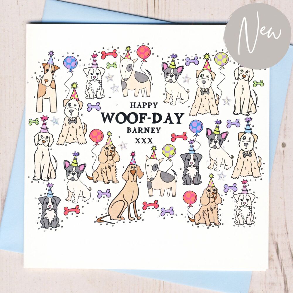 <!-- 035 --> Personalised Woof-day Card