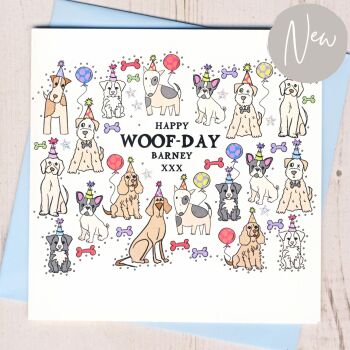  Personalised Woof-day Card