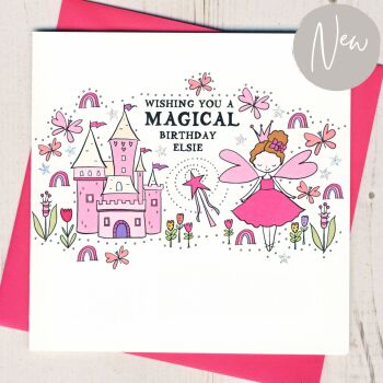  Personalised Fairy Birthday Card
