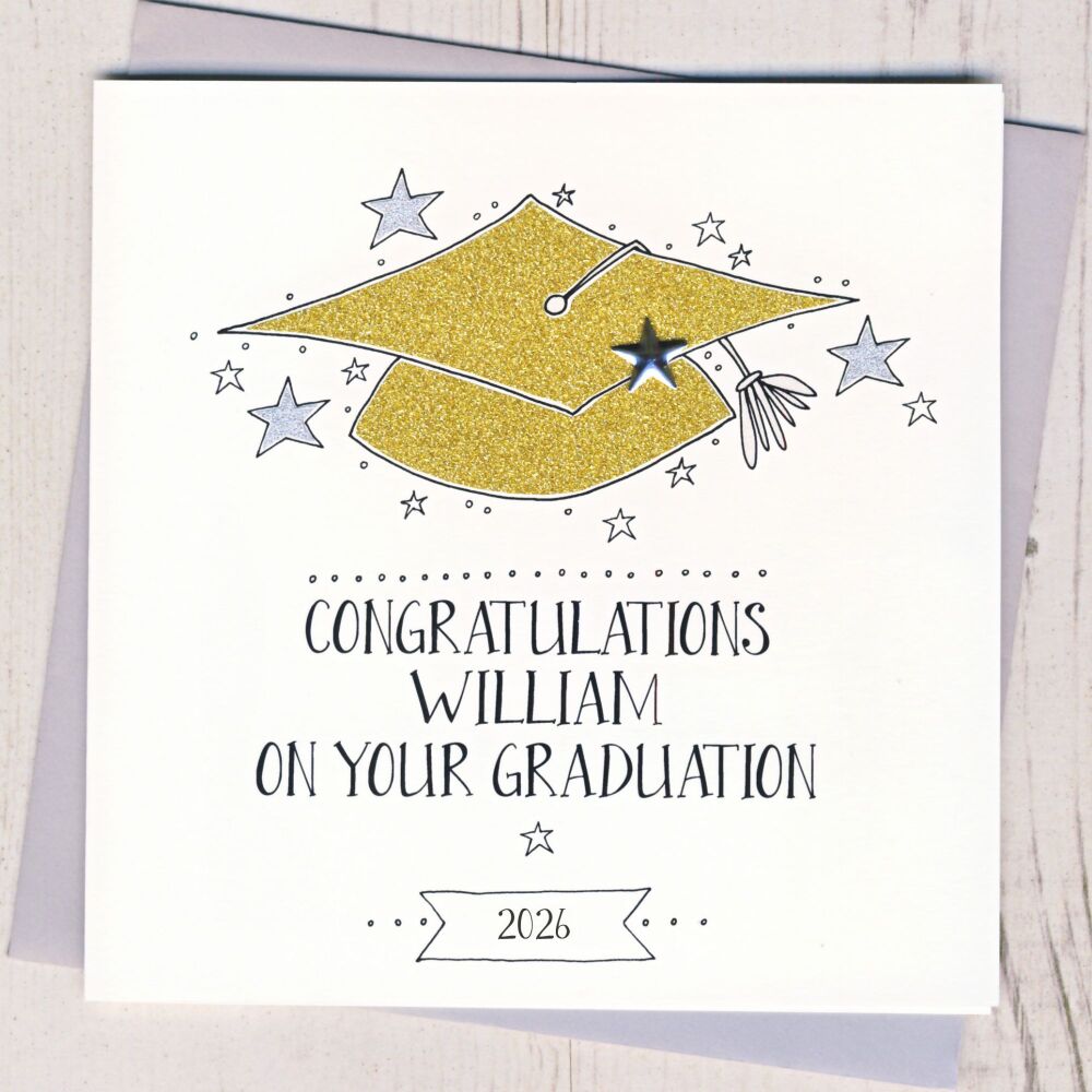 <!-- 001 -->Personalised Graduation Congratulations Card