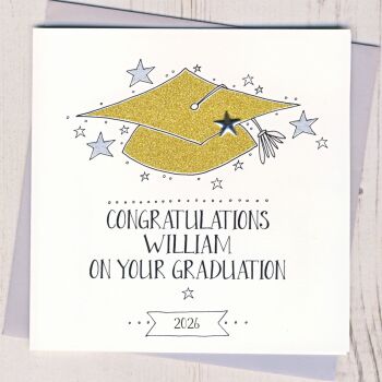 Personalised Graduation Congratulations Card