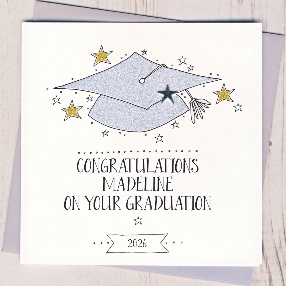 <!-- 002 -->Personalised Graduation Congratulations Card