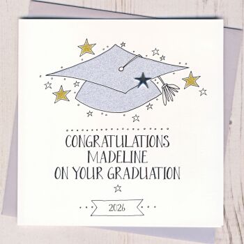 Personalised Graduation Congratulations Card
