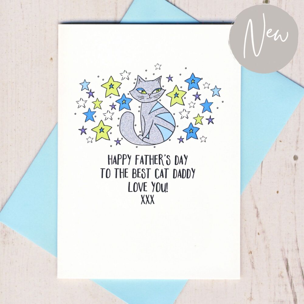 <!-- 003 -->Happy Father's Day To The Best Cat Daddy Card
