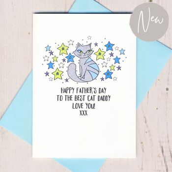 Happy Father's Day To The Best Cat Daddy Card