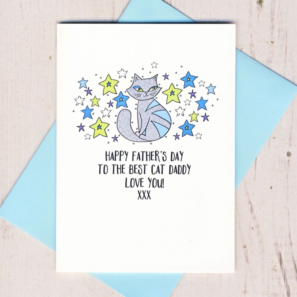 Happy Father's Day To The Best Cat Daddy Card