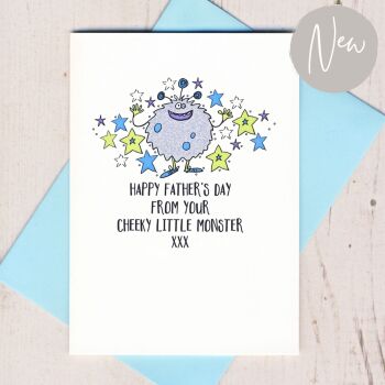   Happy Father's Day From Your Little Monster Card