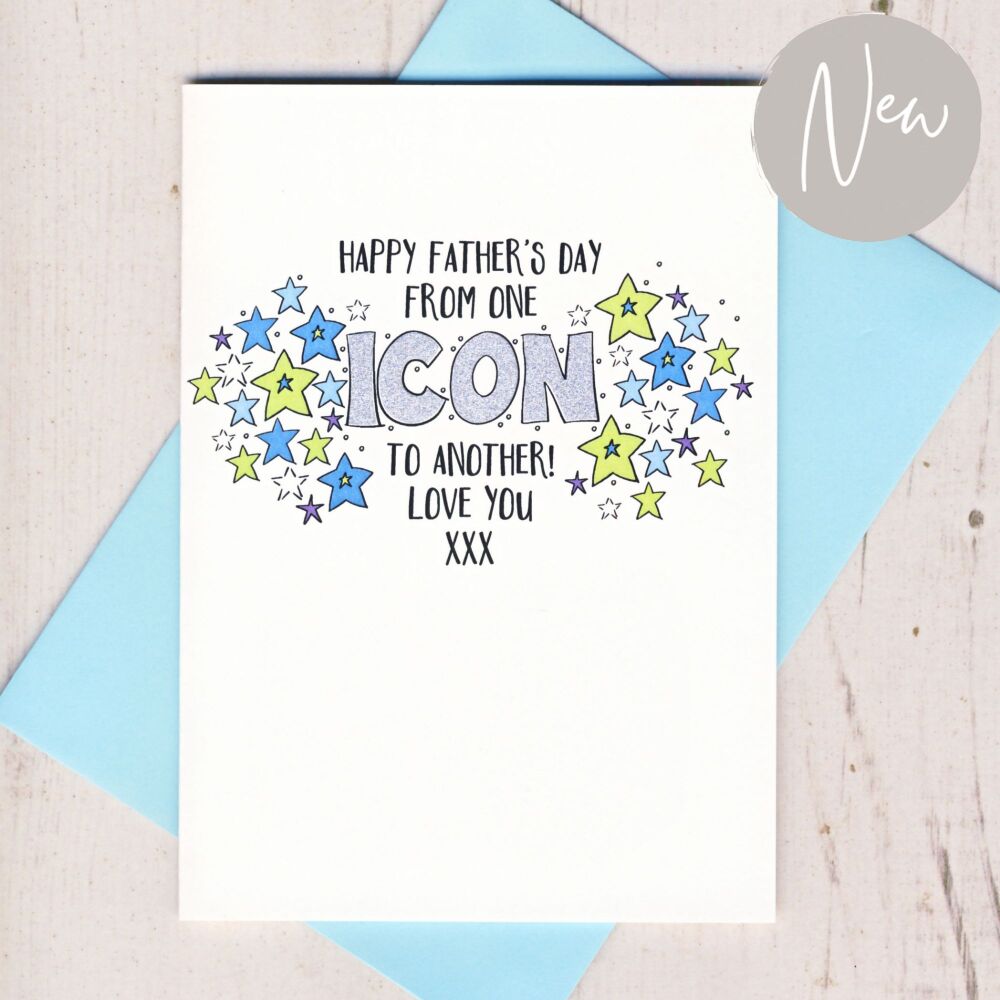 <!-- 003 -->       Happy Father's Day Icon Card