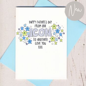        Happy Father's Day Icon Card