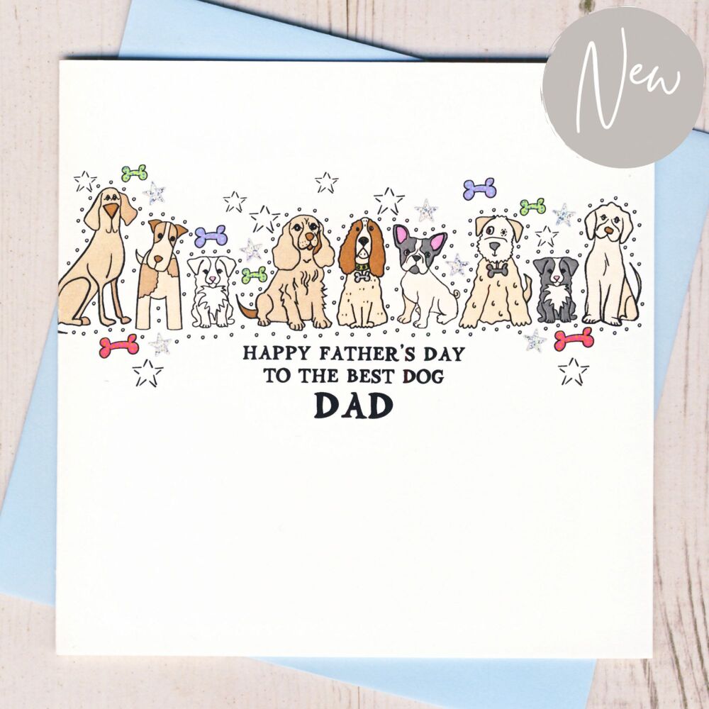 <!-- 002 -->  Happy Father's Day To The Best Dog Dad Card
