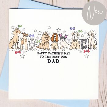   Happy Father's Day To The Best Dog Dad Card