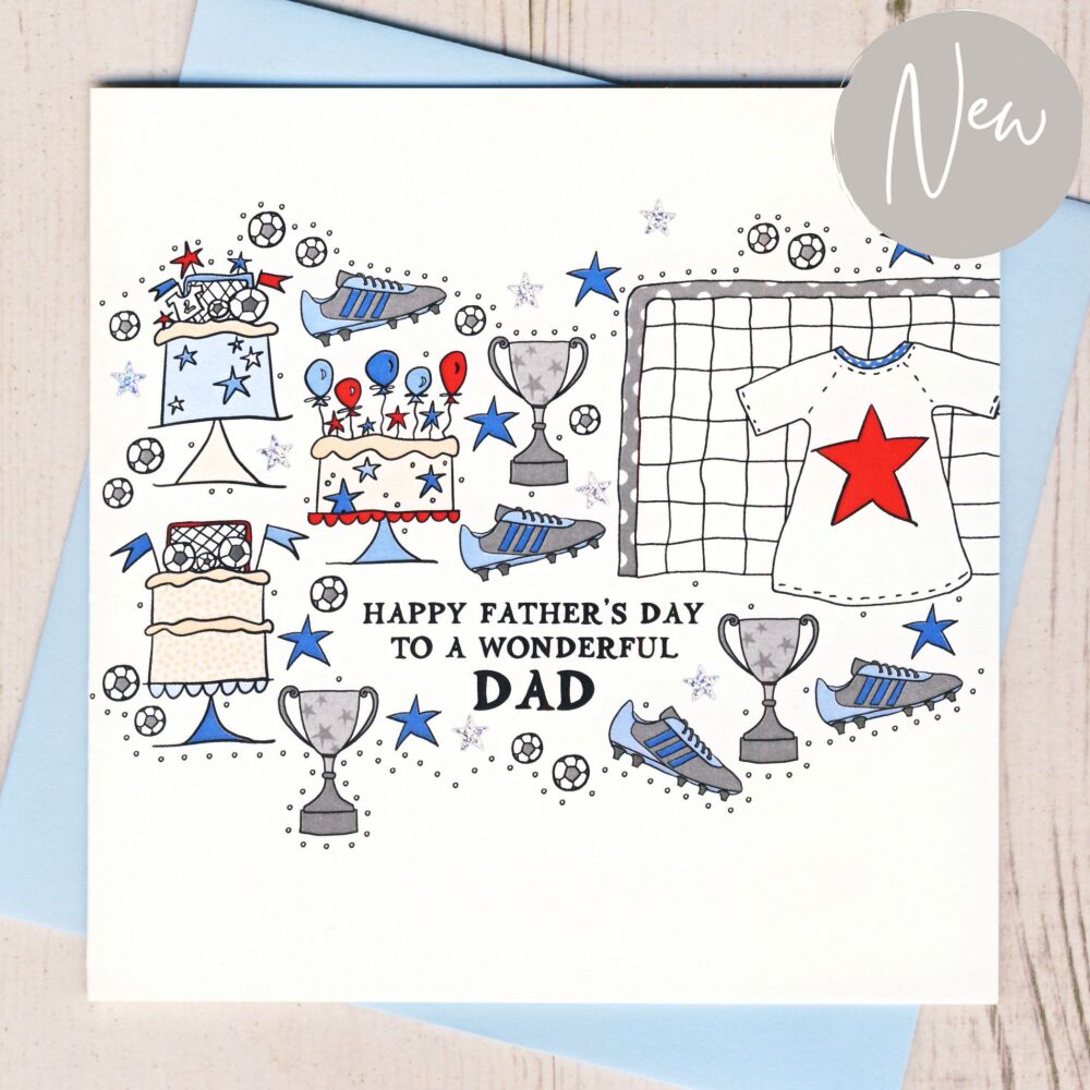 <!-- 002 -->    Happy Father's Day Football Card