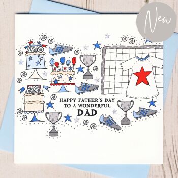     Happy Father's Day Football Card