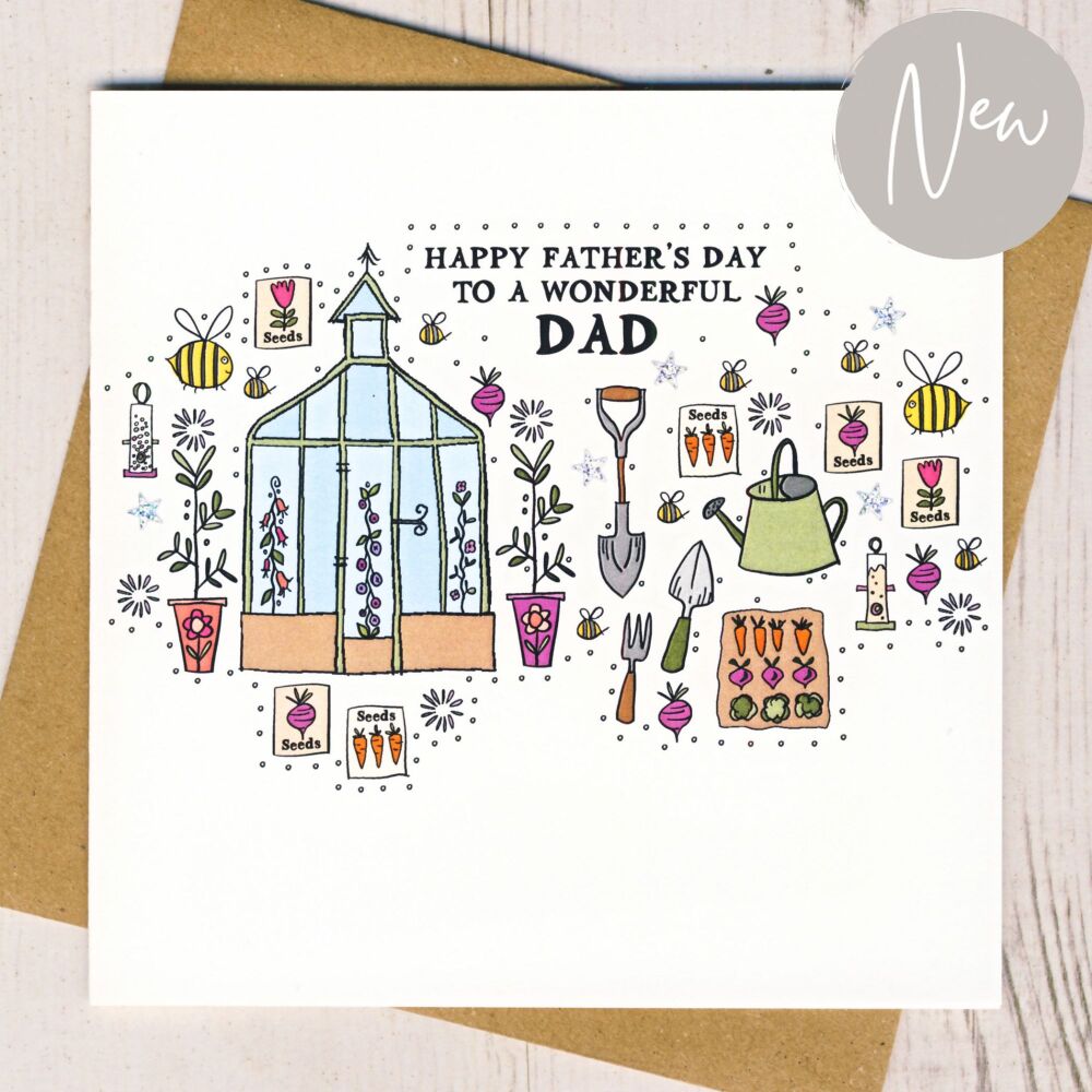 <!-- 002 -->     Happy Father's Day Gardening Card