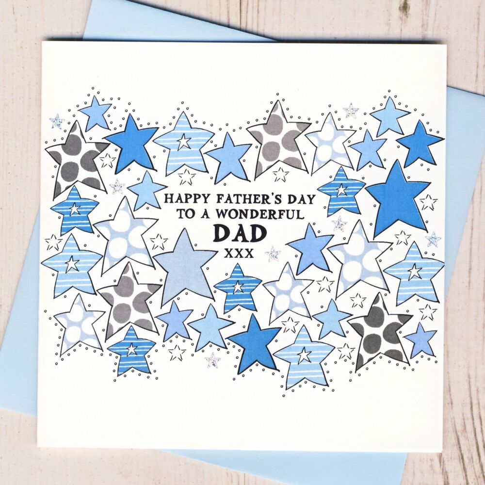       Happy Father's Day Stars Card