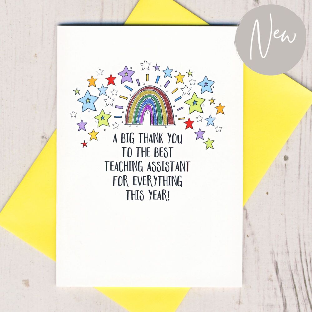 <!-- 042 -->  The Best Teaching Assistant Thank You Card
