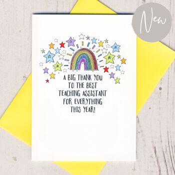   The Best Teaching Assistant Thank You Card