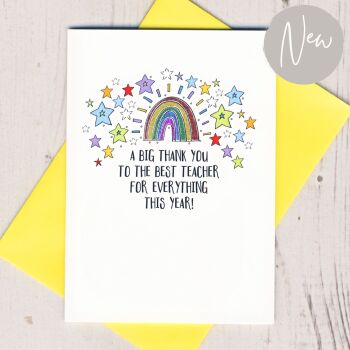   The Best Teacher Thank You Card