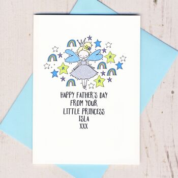     Personalised Happy Father's Day From Your Little Princess Card