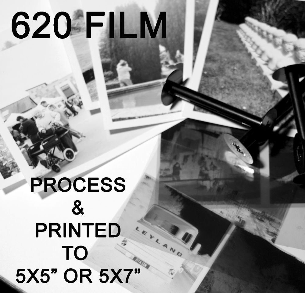 620 MEDIUM FORMAT FILM TO 5x5" or 7x5"