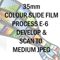 35mm COLOUR SLIDE FILM E-6 DEVELOP AND SCAN TO MEDIUM  JPEG C-D