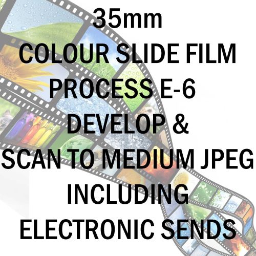 35mm COLOUR SLIDE FILM E-6 DEVELOP AND SCAN TO MEDIUM JPEG C-D INCLUDING EL
