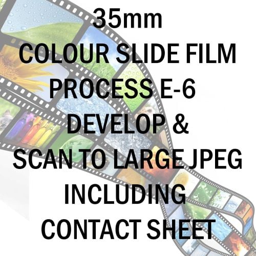 35mm COLOUR SLIDE FILM E-6 DEVELOP AND SCAN TO LARGE JPEG C-D INCLUDING 10X